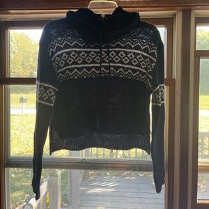 Black and White Knit Sweater